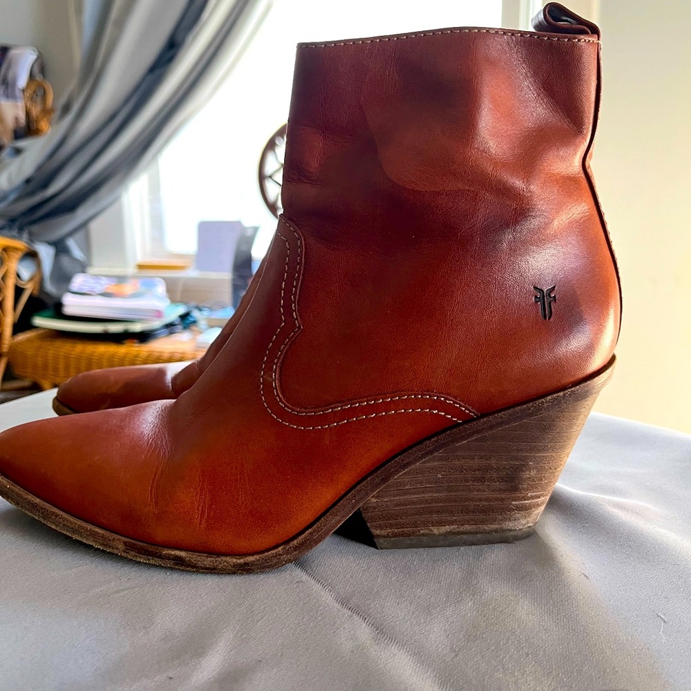 Frye Brown Ankle Boots